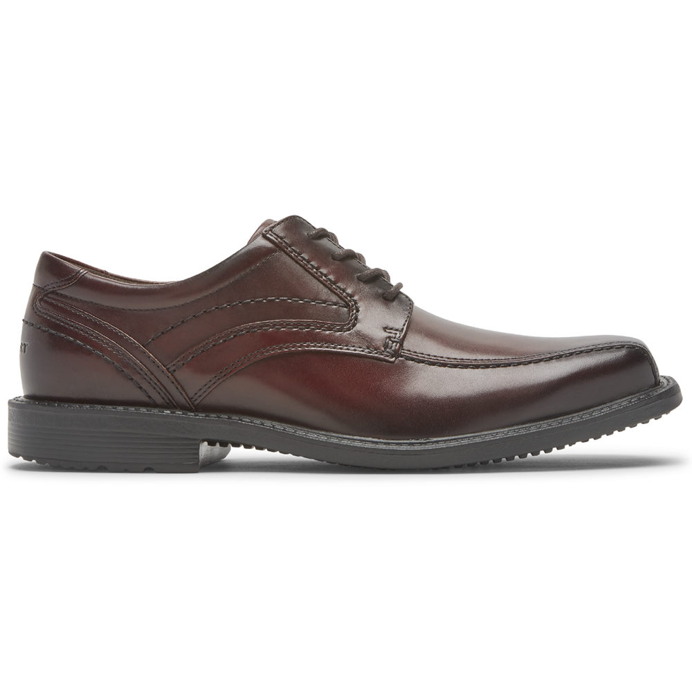 Rockport Mens Oxfords Dark Brown - Style Leader 2 Bike Toe - UK 048-NFKVBW